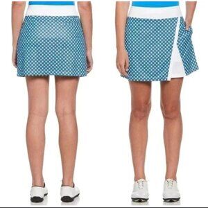 Callaway Women's UPF 50 True Sculpt Tennis Golf Shorts Skirt Skort Sea Star M